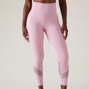 Athleta Salutation Stash High Rise Mesh 7/8 Tight
